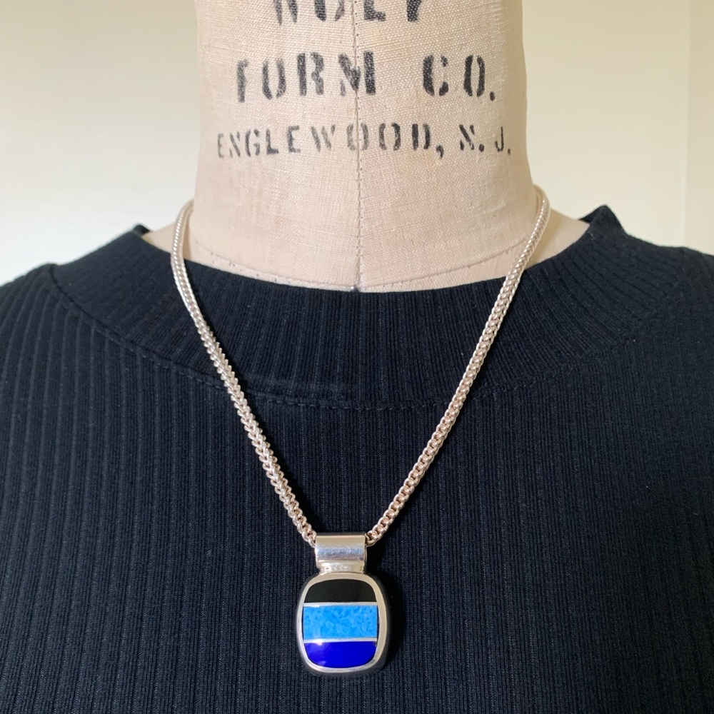 PAOLO ROMEO 925 STERLING SILVER MEXICO NECKLACE - Picture 2 of 13